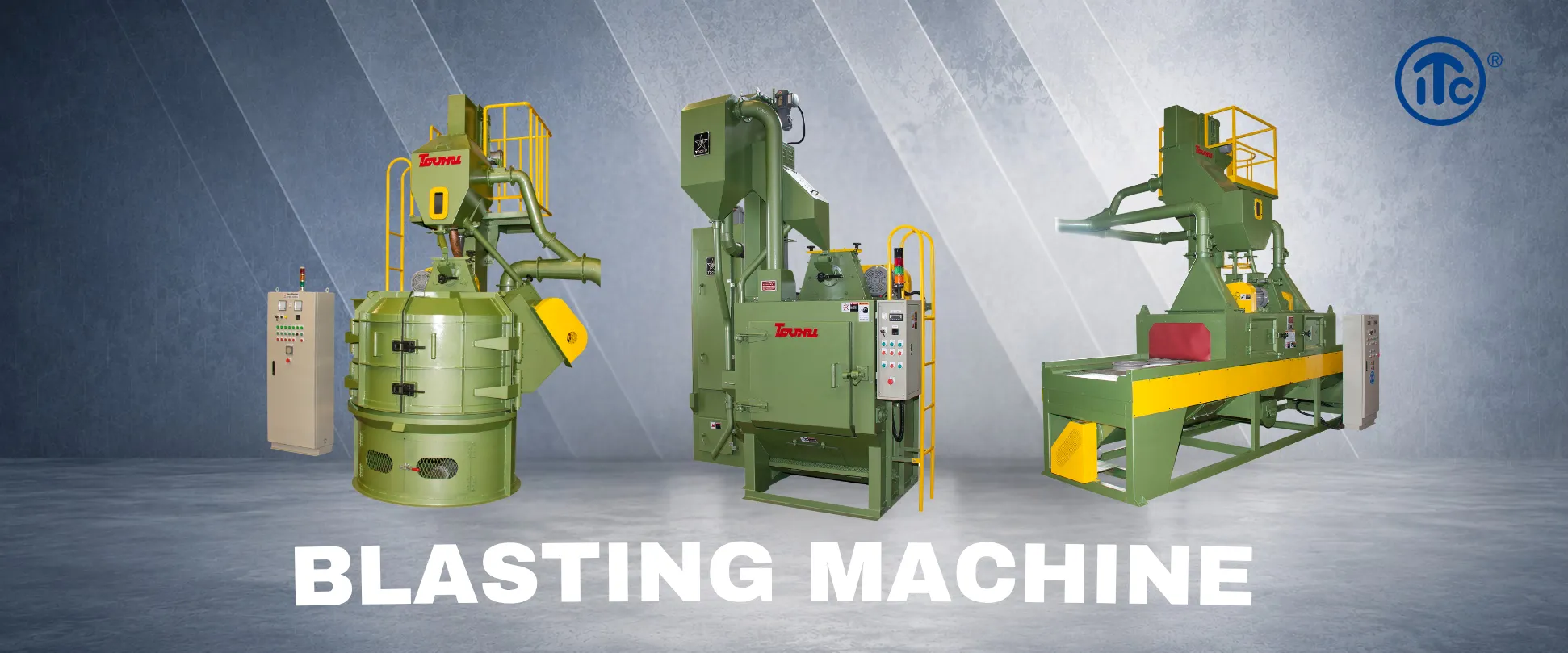 blasting machine banner home